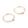 Gold filled rosé 14 carats créole 0.7x15mm x 2pcs