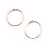 Gold filled rosé 14 carats créole 0.7x15mm x 2pcs