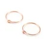 Gold filled rosé 14 carats créole 0.7x15mm x 2pcs