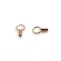 Embout pour fil 1.0mm, en gold filled rosé 14 carats x 2pcs