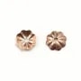 Coupelle en forme de fleur, en gold filled rosé 14 carats, 1x5mm x 8pcs