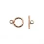 Fermoir Toggle OT 9x12mm en gold filled rosé 14 carats x 1pc