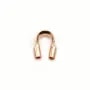 Protection pour fil cablé de 0.31mm, en gold filled rosé 14 carats x 10pcs