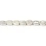 Perles de culture d'eau douce baroque blanches x 40cm