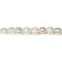 Perles d'eau douce blanche baroque 10-12mm x 40cm