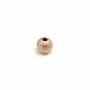Boule diamanté, en gold filled rosé 14 carat, 1.2x4mm x 6pcs