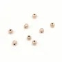Boule diamanté, en gold filled rosé 14 carat, 1.2x4mm x 6pcs