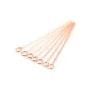Gold filled rosé 14 carats clou tête à boucle  0.5x25mm x 10pcs