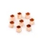 Gold filled rosé 14 carats tube à écrasé 2x2mm x 25pcs
