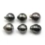 Perle tahiti semi-ronde 12.5x13.5mm x 6pcs