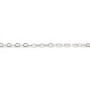 925 sterling silver flat forcat chain 2.1x1.7mm x 50cm