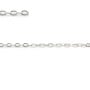 Chaîne argent 925 maille forçat plat 2.1x1.7mm x 50cm