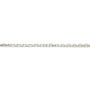 Chaîne argent 925 massif maille forçat plat 1.3x2mm x 50cm