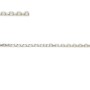 Chaîne argent 925 massif maille forçat plat 1.3x2mm x 50cm