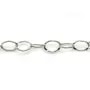 Chaîne maille forçat plate martelé argent 925 massif  6x8.5mmX 50cm