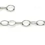 Chaîne maille forçat plate martelé argent 925 massif  6x8.5mmX 50cm