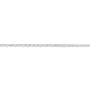 Chaîne argent 925 maille forçat plat 1.5x1.9mm x 50cm