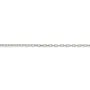 Chaîne argent 925 rhodié anneaux oval 1.05x1.3mm  x 50cm