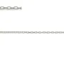 Chaîne argent 925 rhodié anneaux ovale 1.05x1.3mm  x 50cm