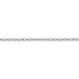Chaîne argent 925 rhodié ovale 1.5x1.8x0.3mm  x 50cm