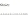 Chaîne argent 925 rhodié ovale 1.5x1.8x0.3mm  x 50cm