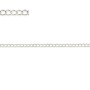 Chaîne argent 925 massif forçat anneau ovale plate 1.6x2.0mm x 50cm