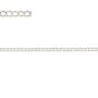 Chaîne argent 925 massif forçat anneau ovale plate 1.6x2.0mm x 50cm