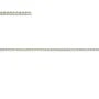 Chaîne argent 925 gourmette plate 1.0mm x 50cm