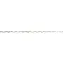 Chaîne argent 925 maille forçat losange 1.6x2.6mm x 50cm