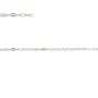 Chaîne argent 925 maille forçat losange 1.6x2.6mm x 50cm