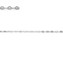 Chaîne argent 925 rhodié forçat losange 1.6x2.6mm  x 50cm