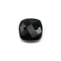 Intercalary in black agate with 2 holes 10mm x 1pc