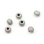 925 sterling silver ball with zirconium 6mm x1pcs