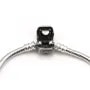 Bracelet en argent 925 serpentine avec zirconium 19cmx2.9mm x 1pc