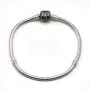 Bracelet en argent 925 serpentine avec zirconium 19cmx2.9mm x 1pc