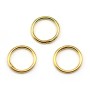 Anneaux de forme ronde, soudé, en métal doré 1 * 10mm environ 50pcs