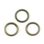 Anneaux rond soudés, métal couleur bronze, 1x10mm environ 50pcs