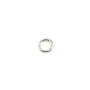 Anneaux ronds soudé en métal argenté 1x6mm x 100pcs