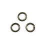 Anneaux rond soudés, métal couleur bronze, 1x6mm environ 100pcs