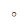 Welded rounde rings copper medal 6mm x 100pcs