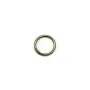 Anneaux rond soudés, métal couleur bronze, 1x7mm environ 100pcs