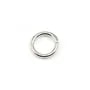 Anneaux ronds soudé argenté 1x8mm x 50pcs