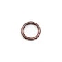 Anneaux soudé, forme ronde, en métal, couleur cuivre 1* 8mm environ 50pcs
