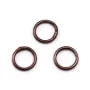 Anneaux soudé, forme ronde, en métal, couleur cuivre 1* 8mm environ 50pcs