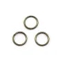 Anneaux ronds ouverts, métal couleur bronze, 0.8x6mm environ 100pcs