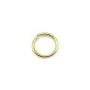 Anneaux de forme ronde, ouvert, en métal doré 0.8 * 8mm environ 100pcs