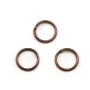 Anneaux ouverts forme ronde, en métal couleur cuivre 0.8x8mm environ 100pcs