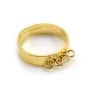Bague réglable, de différentes couleurs, doté de 4 anneaux x 1pc
