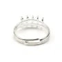 Bague réglable de couleur argenté, 10 anneaux, x 1pc