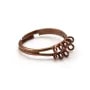 Bague réglable de couleur cuivre, 10 anneaux, x 1pc